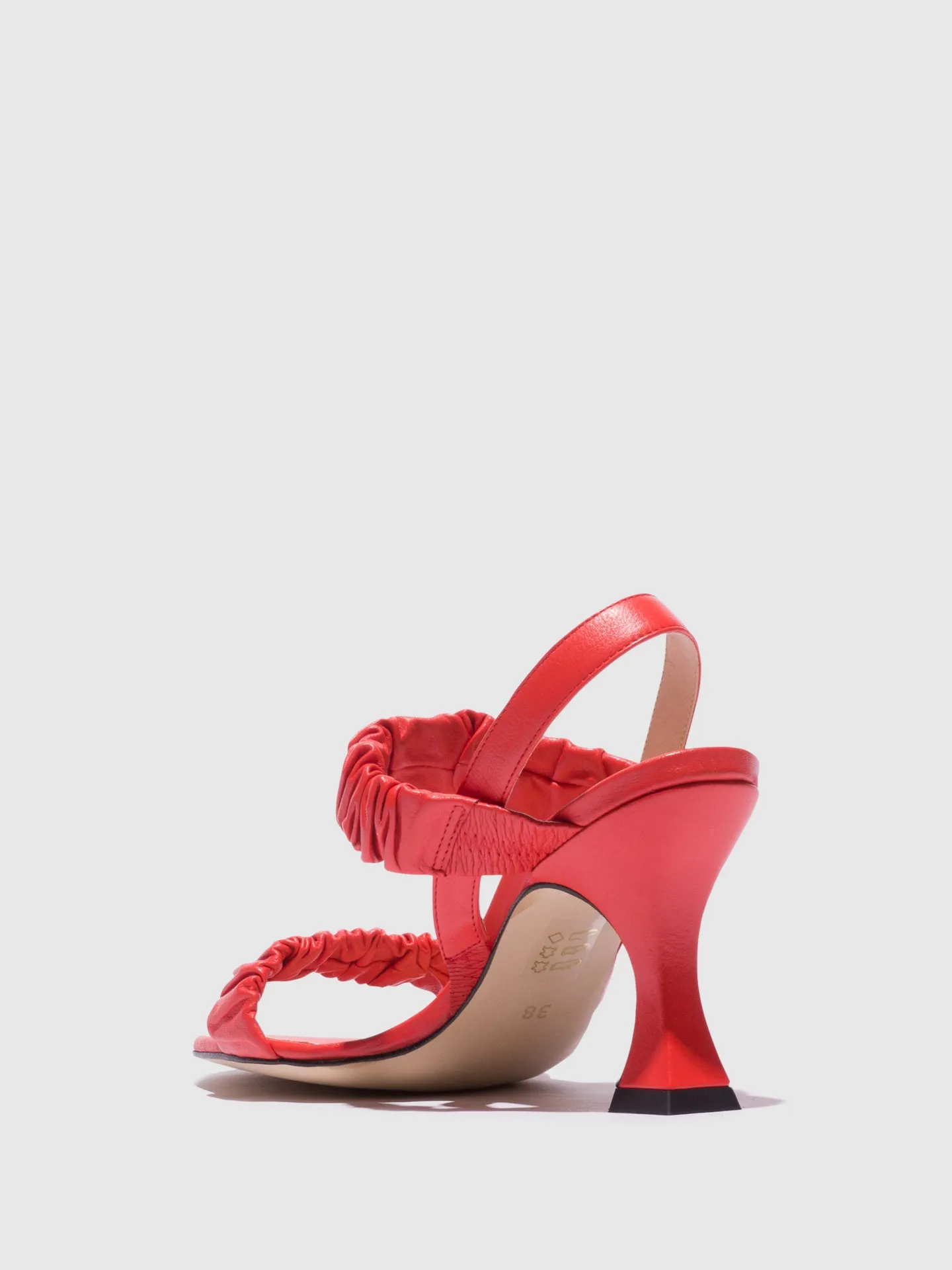 Red Open Toe Sandals