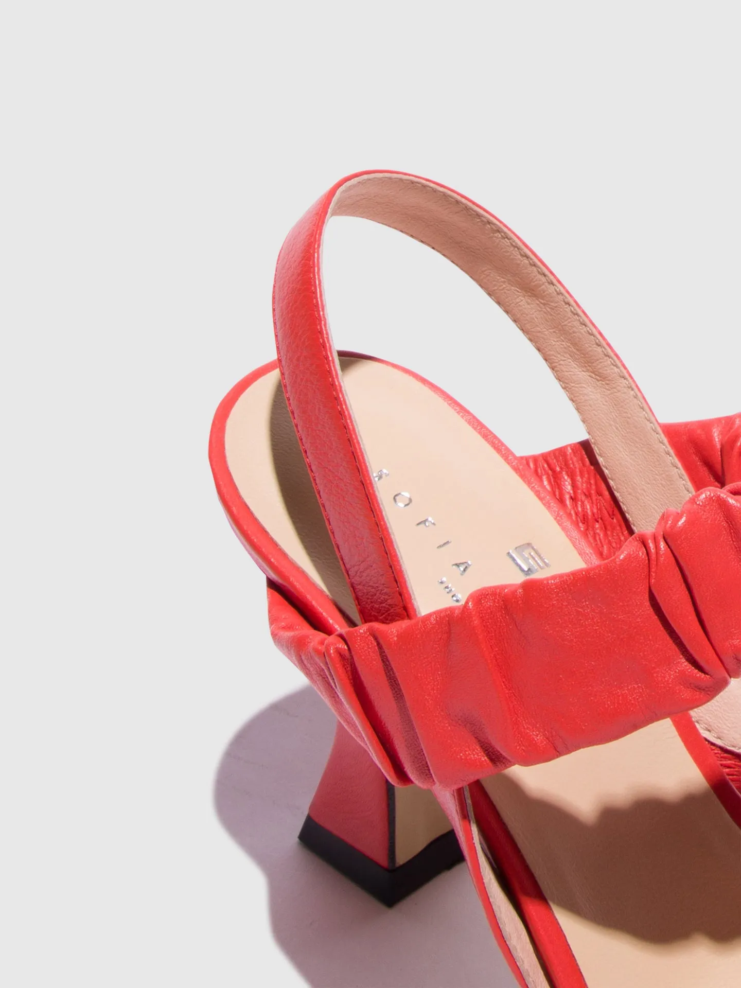 Red Open Toe Sandals