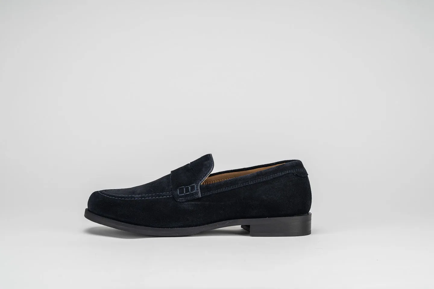 Sloane Mens Seve Suede Loafers Navy