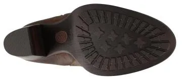 SOFFT Women's Wera •Brown Distressed Leather• Mid Heel Ankle Boots
