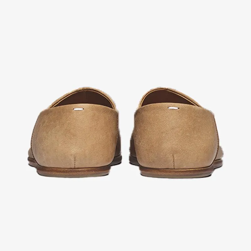 Soft Leather Split-Toe Shoes