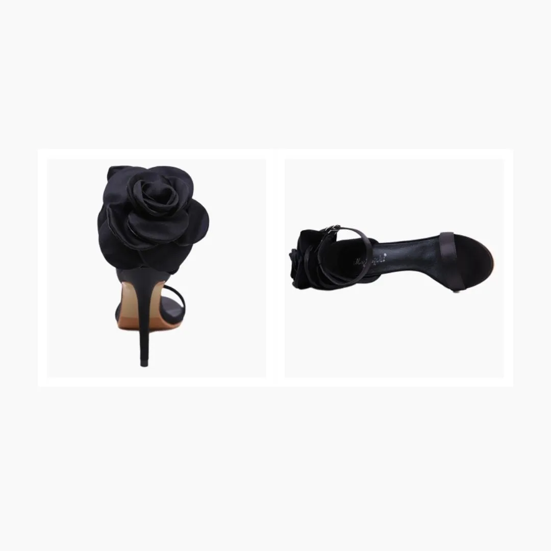 Thin Heels, Buckle Strap : Party Heels