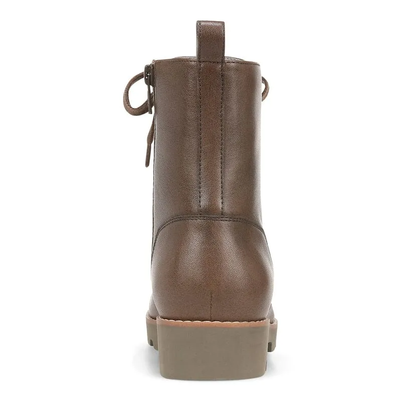 Vionic Women's Lani Combat Boots- Brown