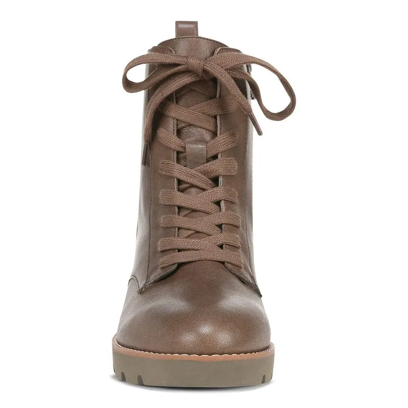 Vionic Women's Lani Combat Boots- Brown