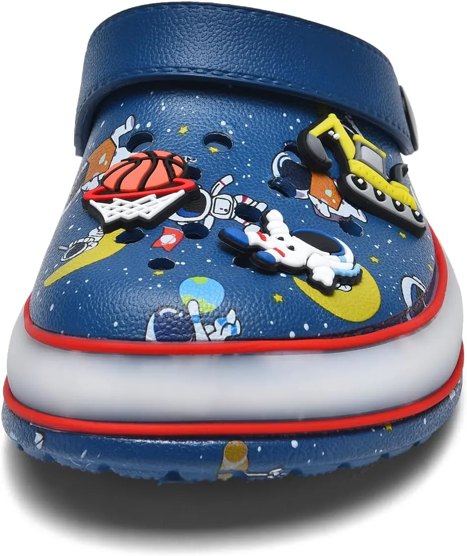 VIYEAR Toddler Light Up Sandals - Boy's & Girl's Garden & Beach Clogs - Indoor & Outdoor Slipper