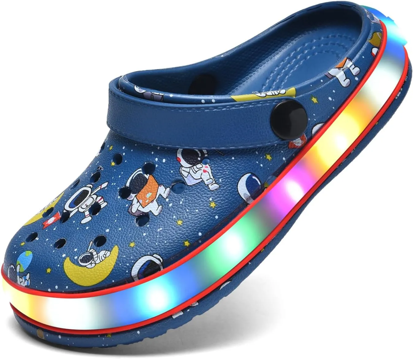 VIYEAR Toddler Light Up Sandals - Boy's & Girl's Garden & Beach Clogs - Indoor & Outdoor Slipper