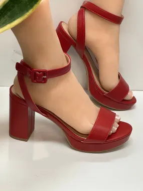 Women Heels/Red-Bristol
