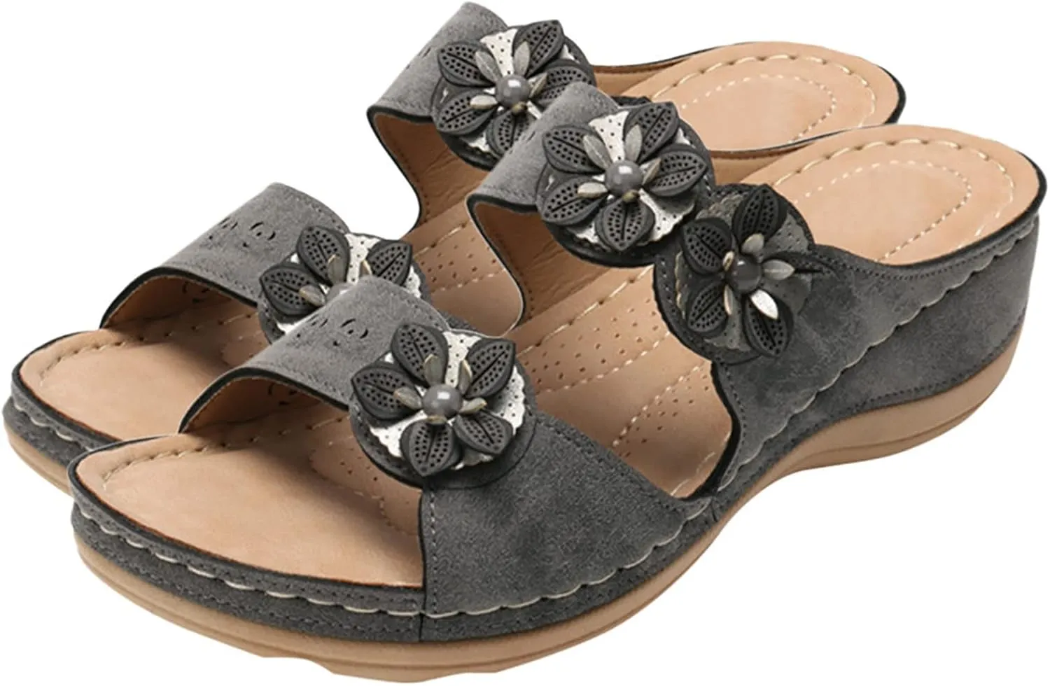 Womens Fashion Orthotic Flip Flops Ladies Athletic Thick Cushion Recovery Thong Sandals Slip On Walking Sandles With Comfortable Plantar Arch Support Summer Beach