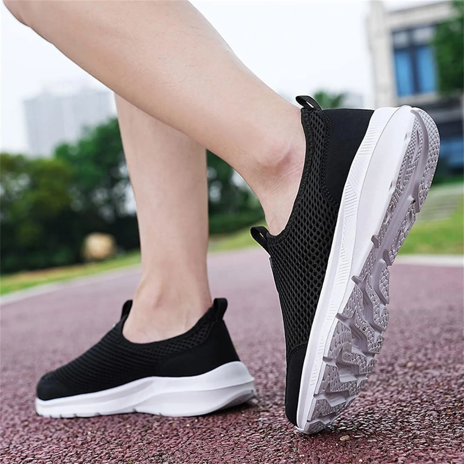 Women's Fashion Sneaker Non Slip Work Wide Comfortable Slip Resistant Work Shoes Slip On Walking Shoes for Women Womens Comfortable Loafers Mens Walking Sneakers